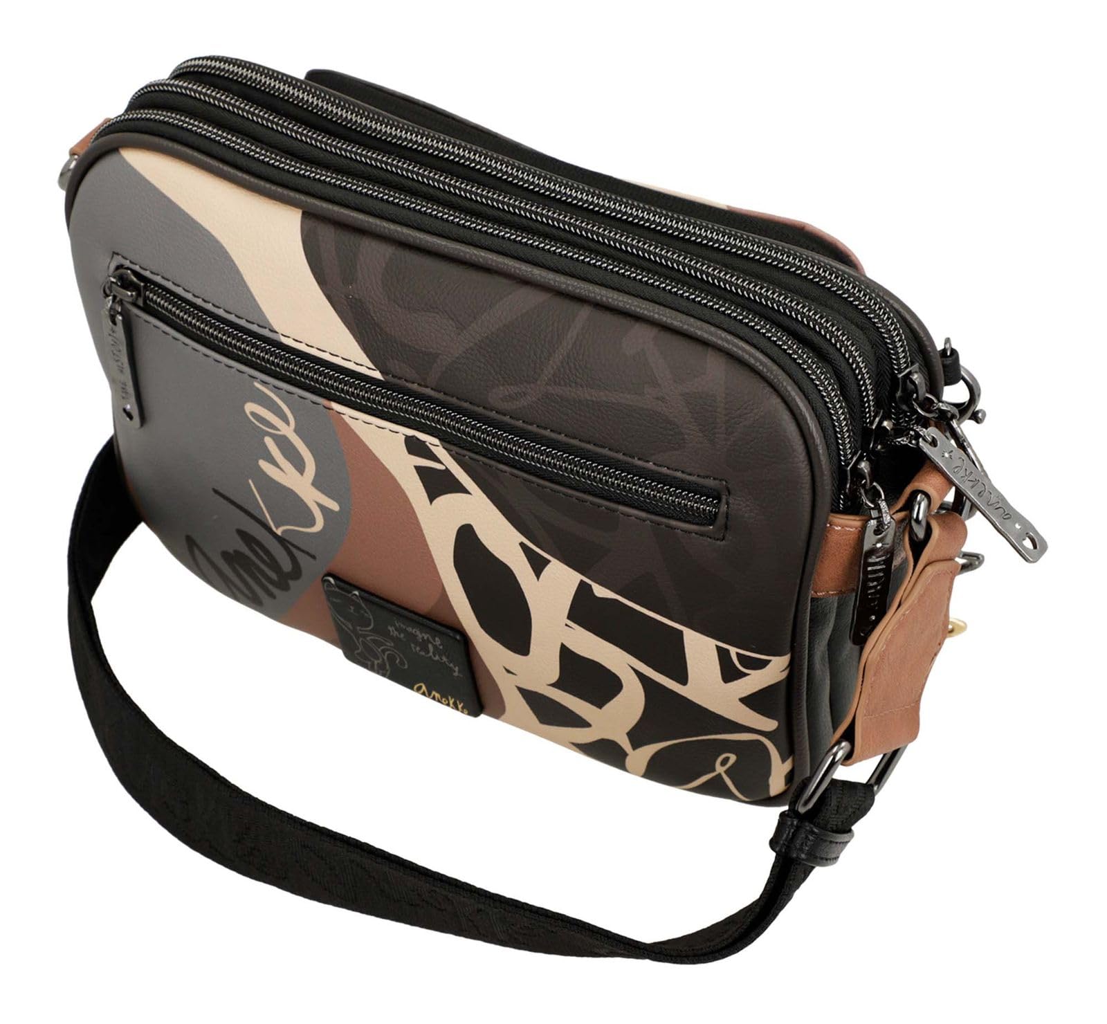 Anekke Real Heartbeat borsa a tracolla 3 scomparti