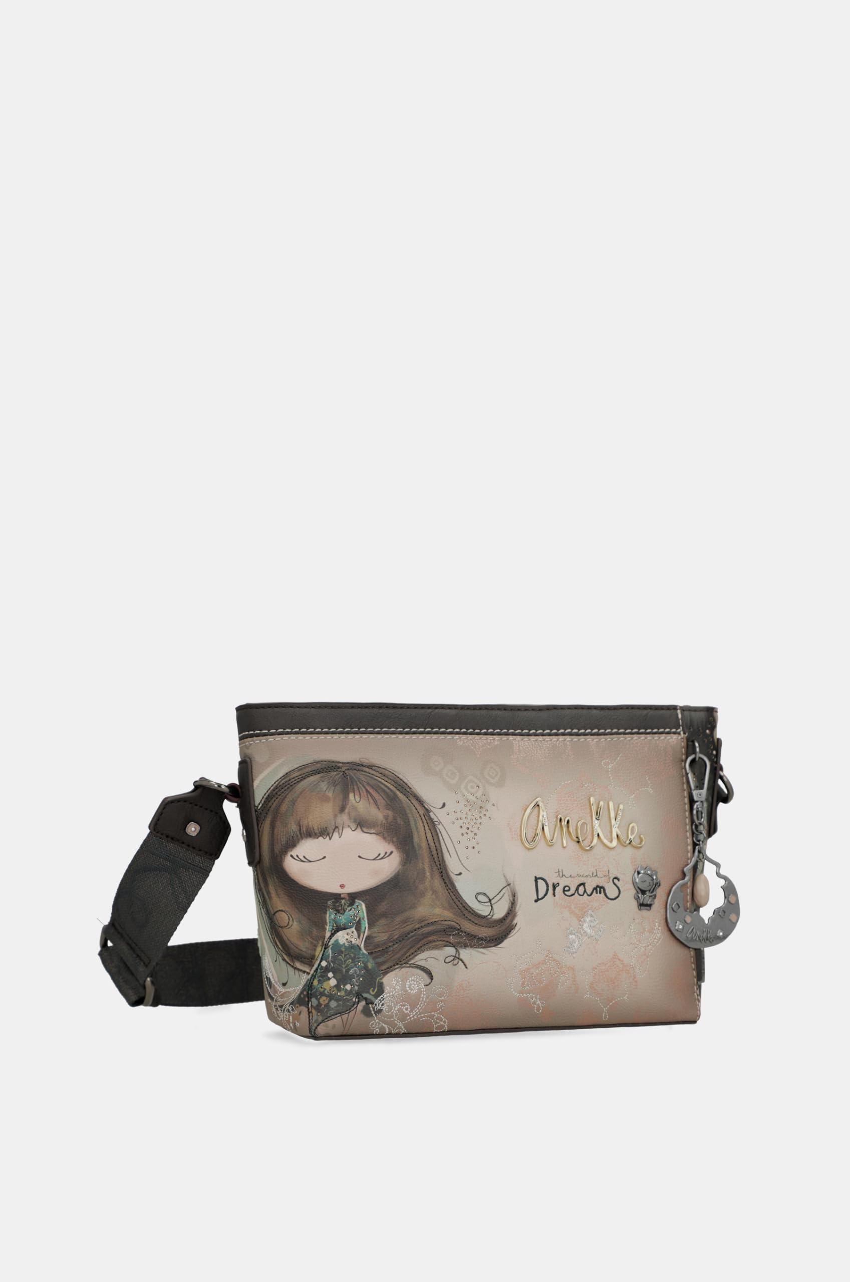Anekke Real borsa tracolla donna 22x17x8 cm cerniera