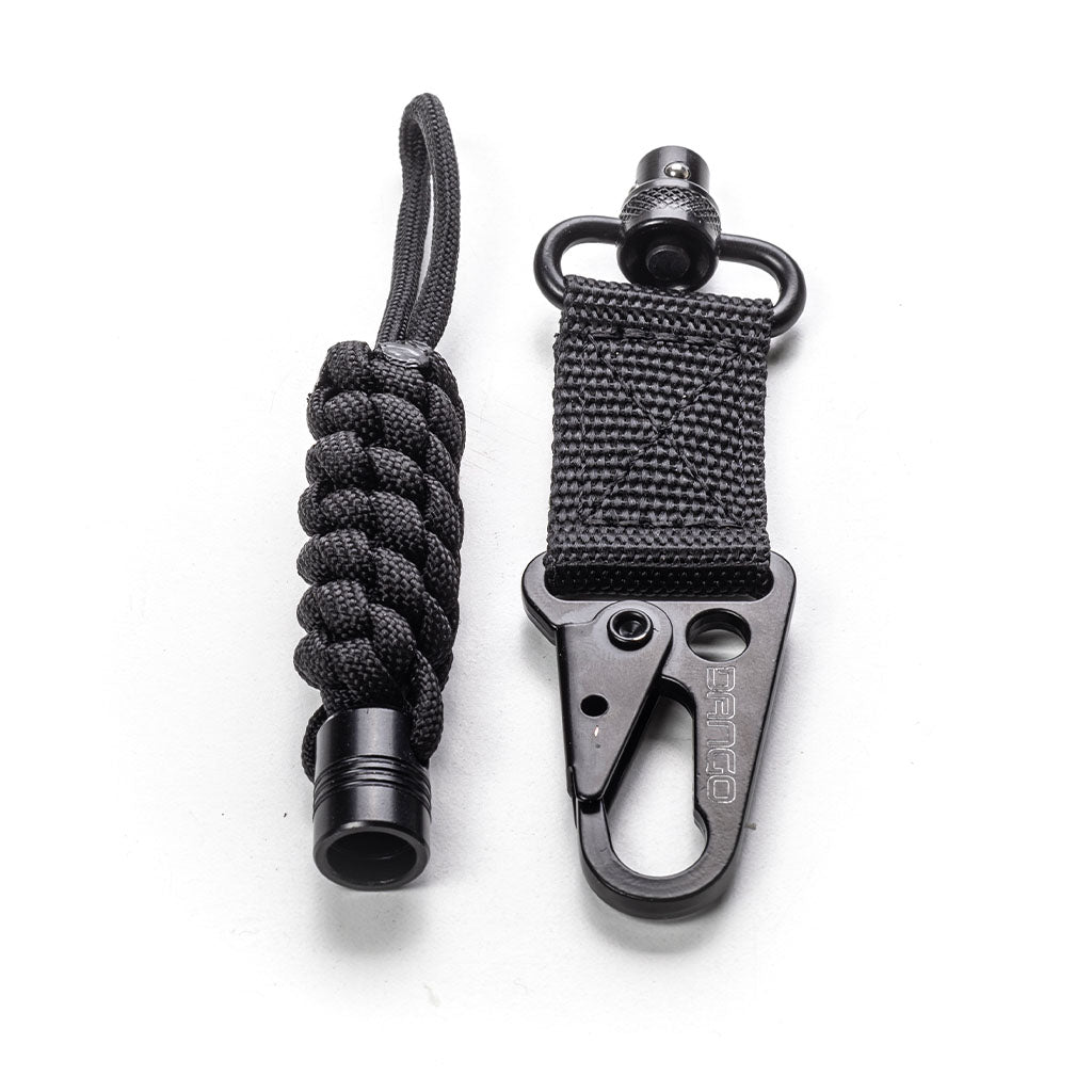 Dango Quick Release Tether cordino paracord nero sgancio rapido