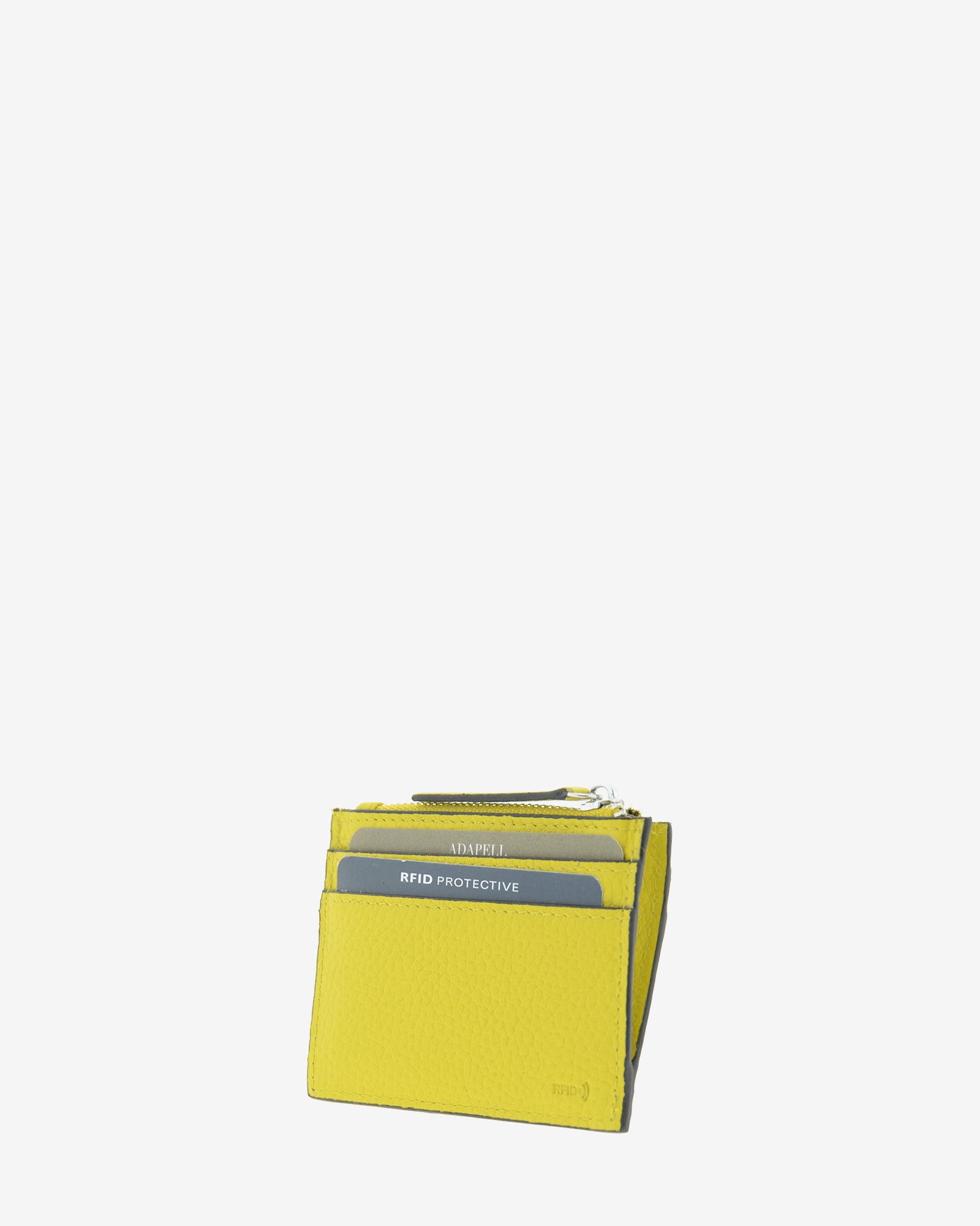 Adapell Nude portacarte pelle talpa con zip 4 carte RFID
