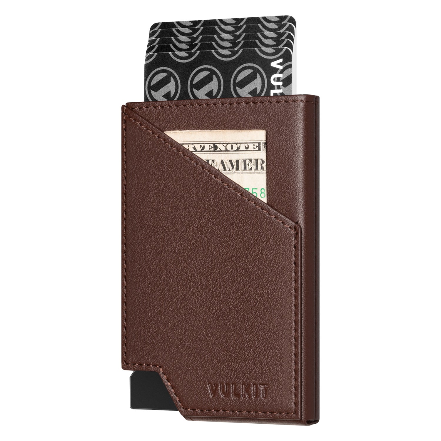 VULKIT Pop Up Wallet VC401 portacarte alluminio nero slim