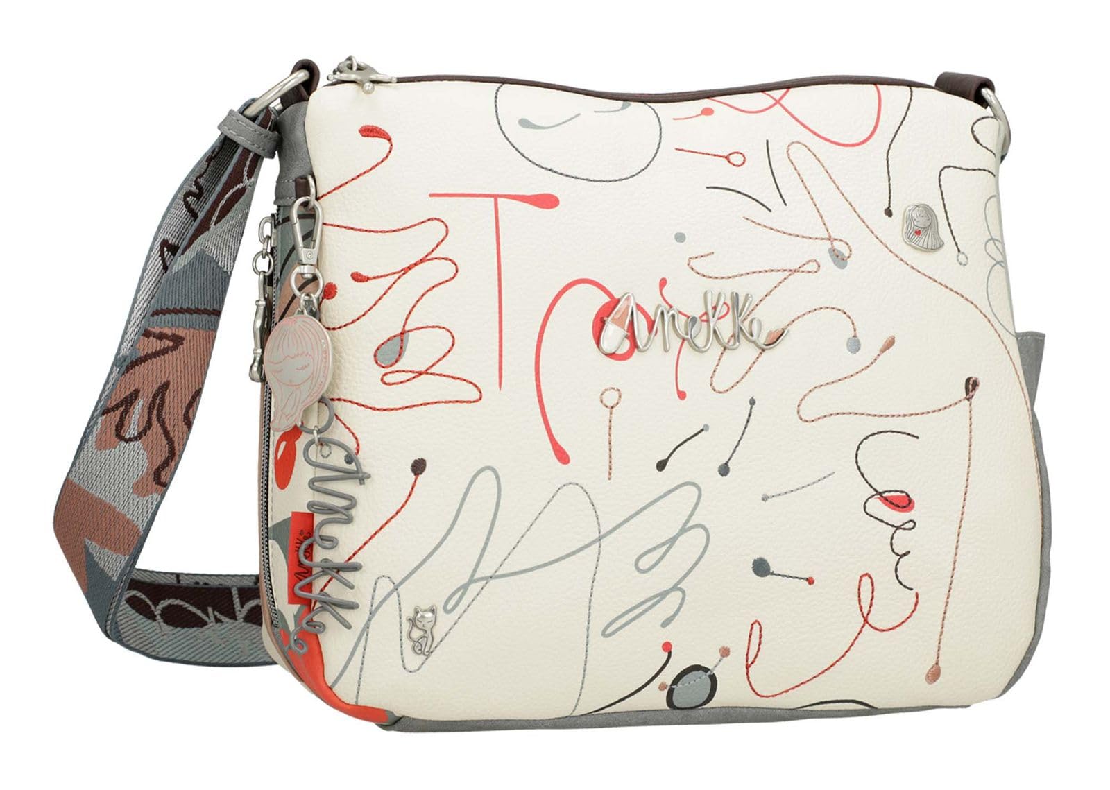 Anekke Mediterranean Borsa a Tracolla Ole con Zip