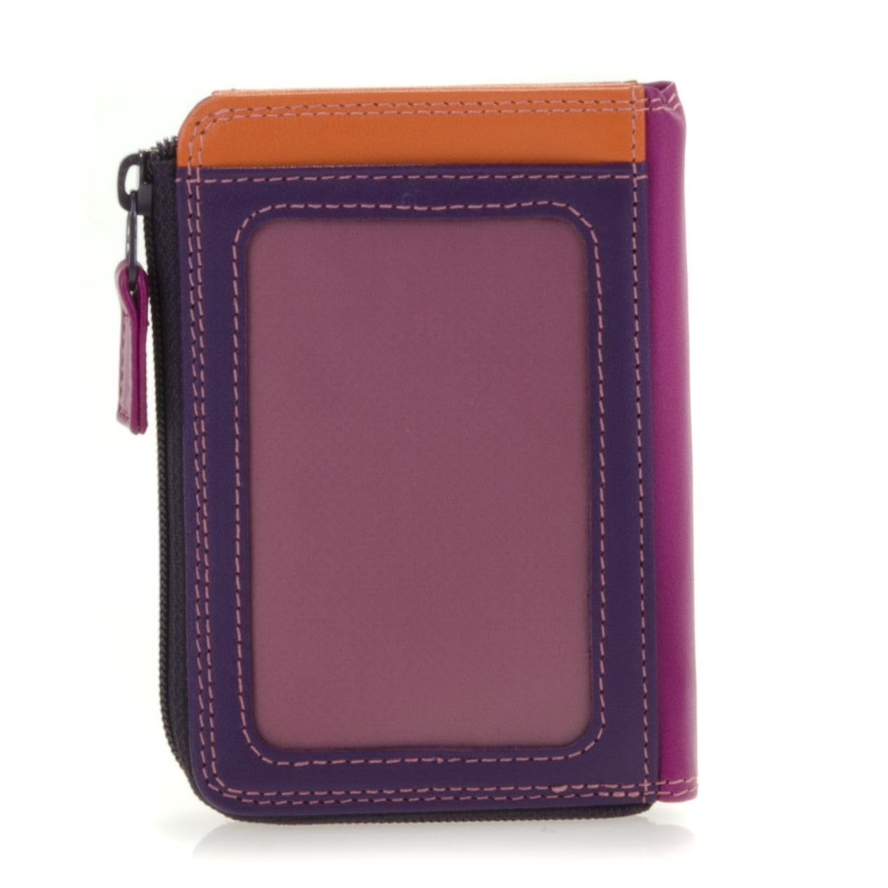 Mywalit Milano portamonete pelle sangria multi zip