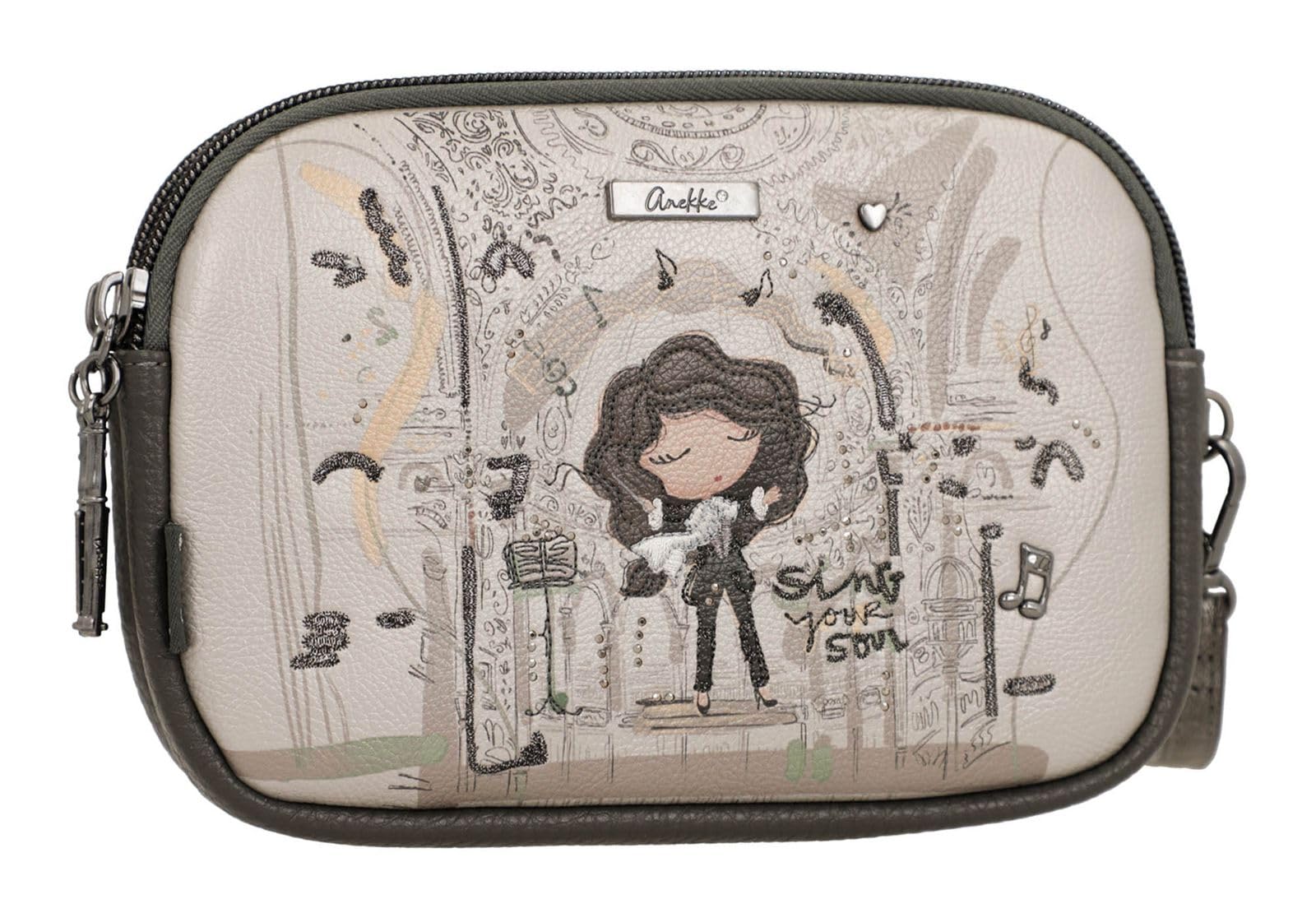 Anekke Orchestra Beauty Case Pochette Doppia Cerniera