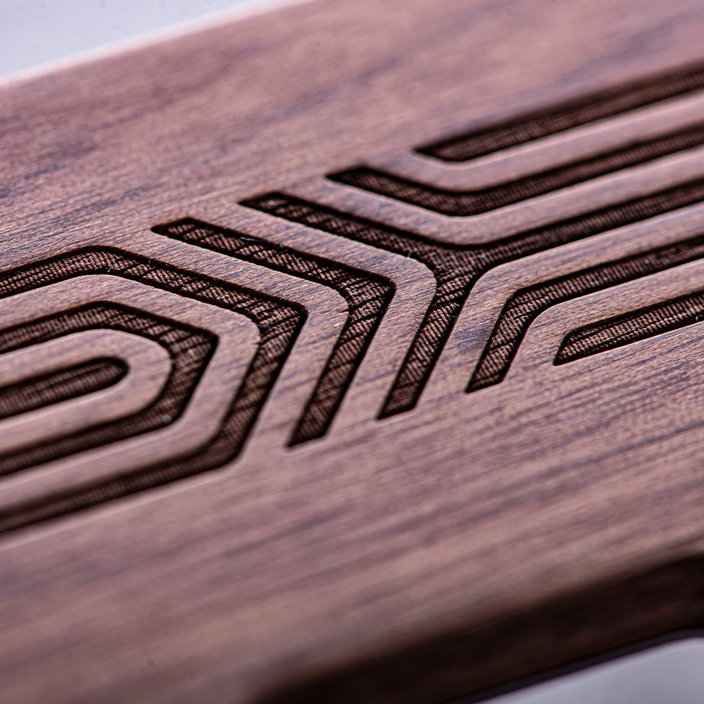 Dango A10 Elements portafoglio alluminio Walnut 7 carte