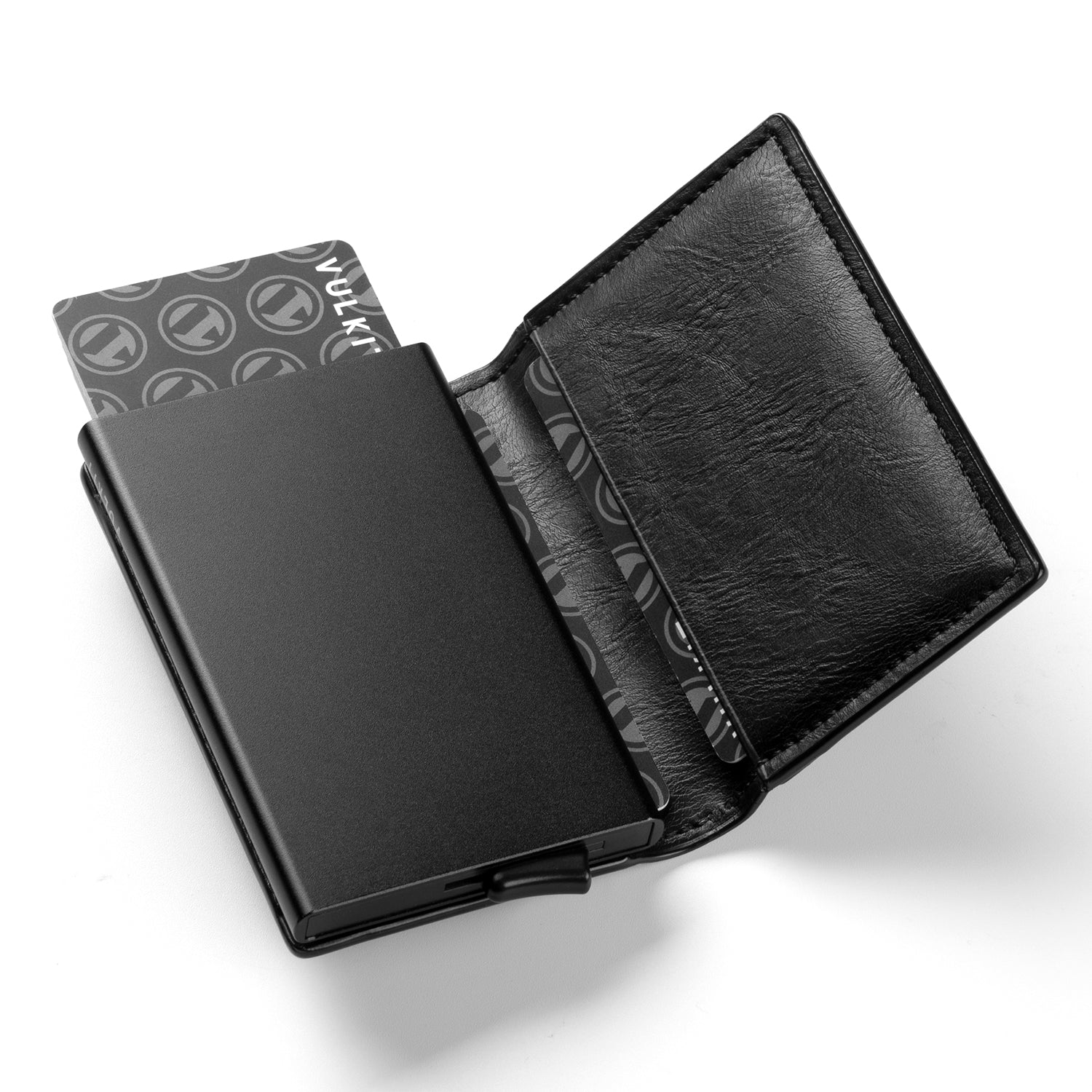 VULKIT VC200 Black Portafoglio Carte Slim RFID