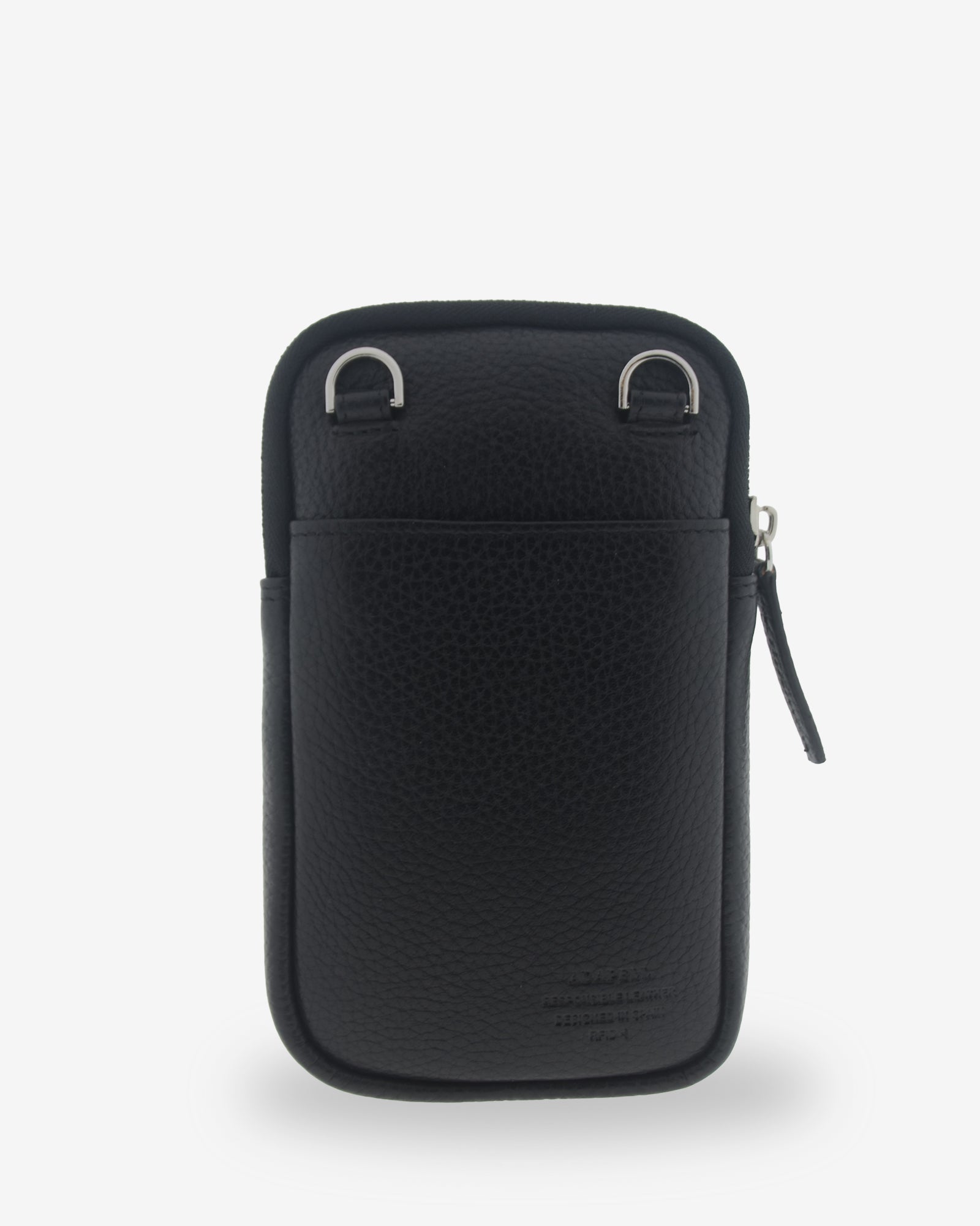 Adapell Nexo borsa tracolla pelle nero verticale RFID