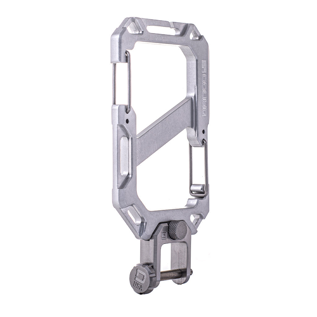 Dango Carabiner XL & Shackle Moschettone Satin Silver Alluminio