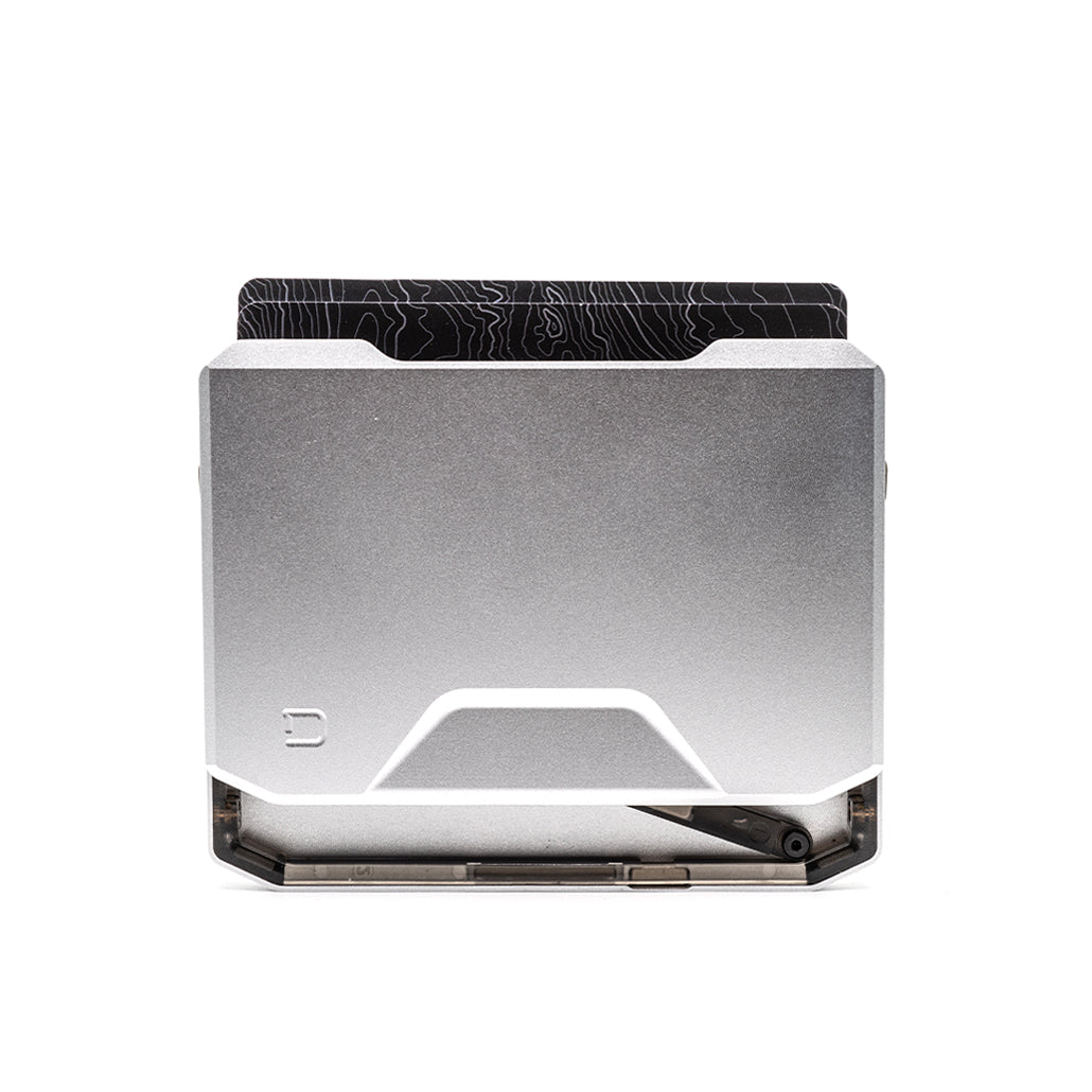 Dango SK1 Slide Kick Portafoglio Alluminio Satin Silver RFID