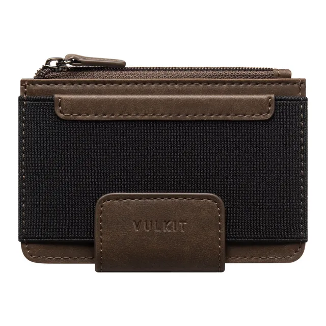 VULKIT VW110 Portafoglio Compatto Espresso RFID Pelle