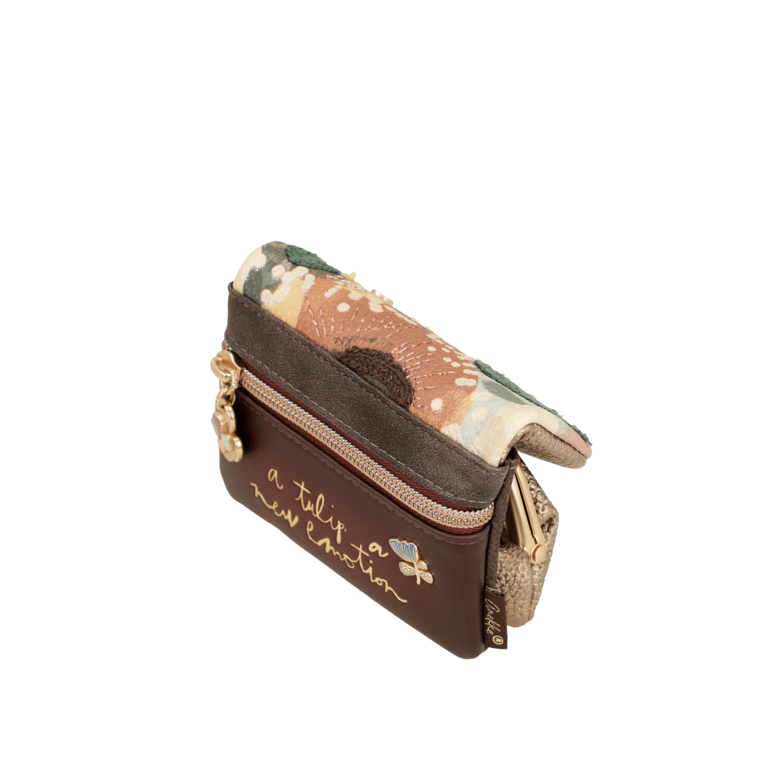 Anekke Blossom Portafoglio patta donna chiusura bacio