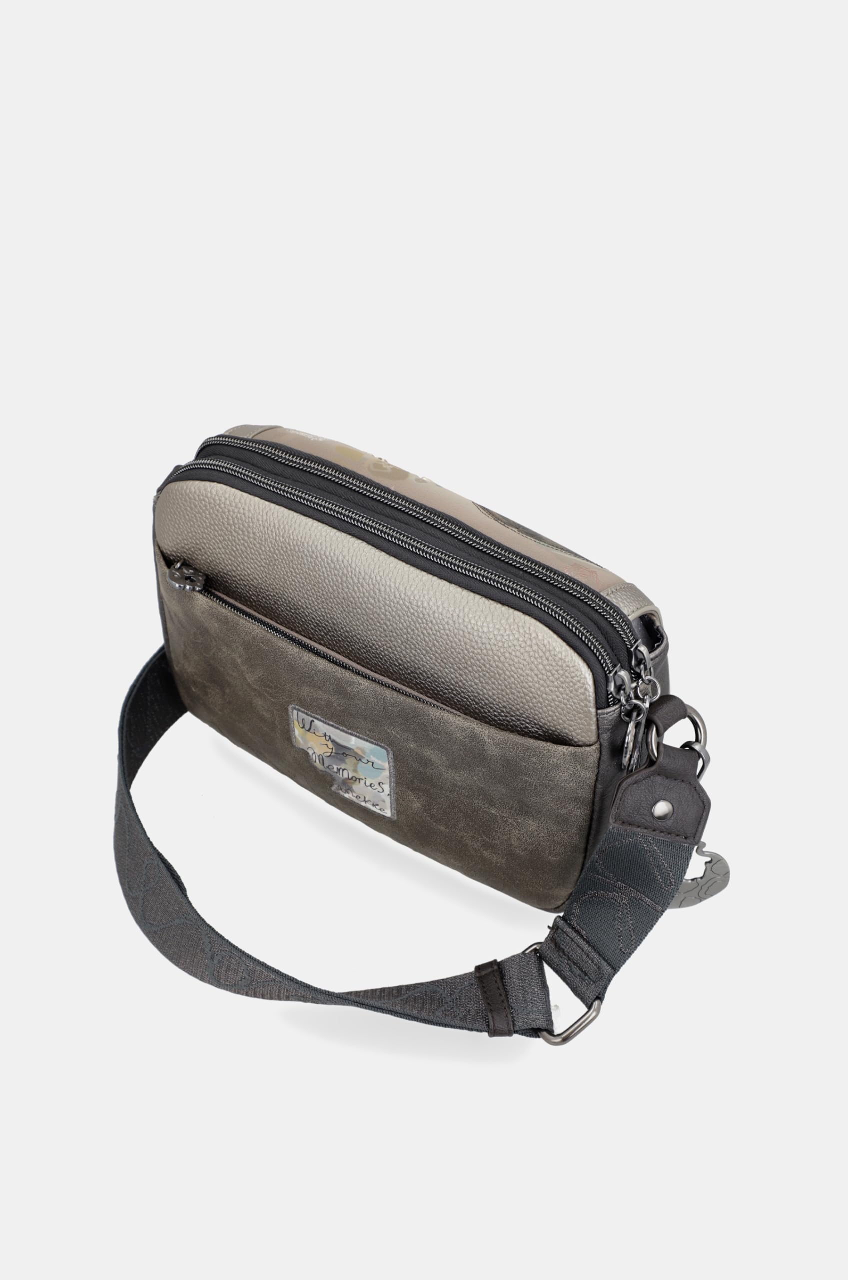 Anekke Real borsa tracolla donna 24x17x8 cm cerniera