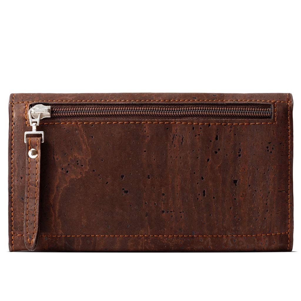 Corkor Wallets Portafoglio Marrone 12 Carte RFID