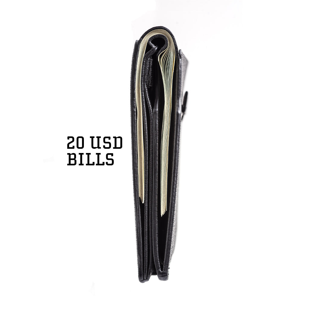Dango S2 Stealth Bifold portafoglio nero DTEX RFID 10 carte