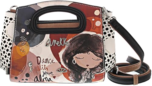 Anekke Borse Alma borsa mano tracolla marrone 31 cm