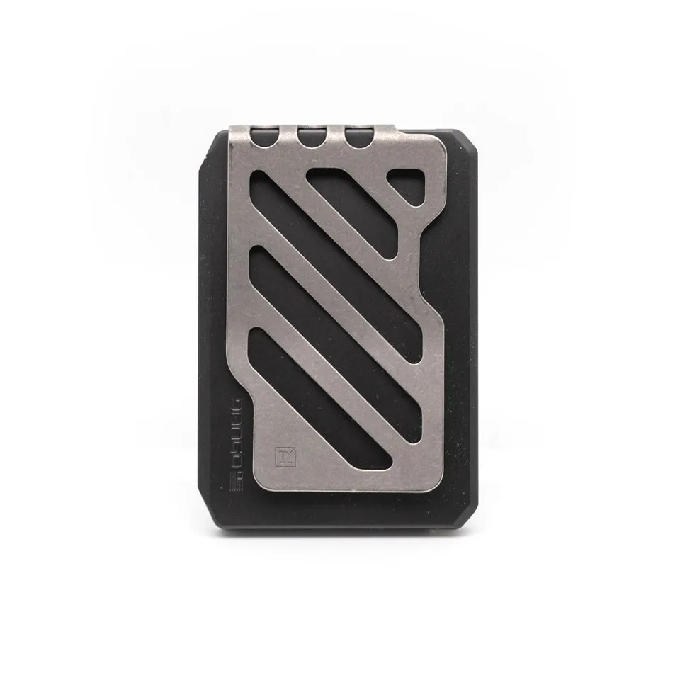 Dango SK1 Slide Kick portafoglio alluminio Jet Black titanio