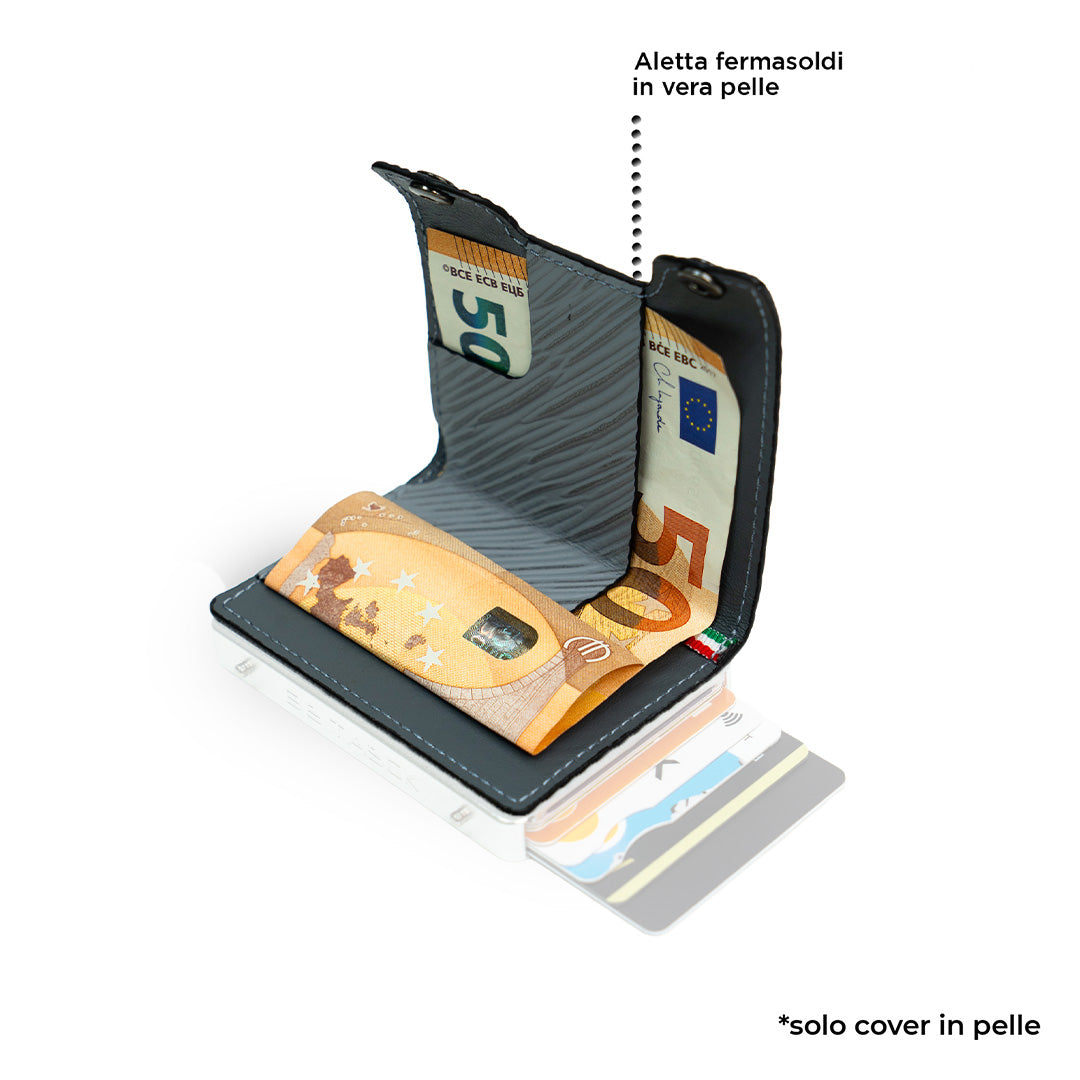 SLim Cover Be Tasck Epi Portacarte Grigio Ghiaccio