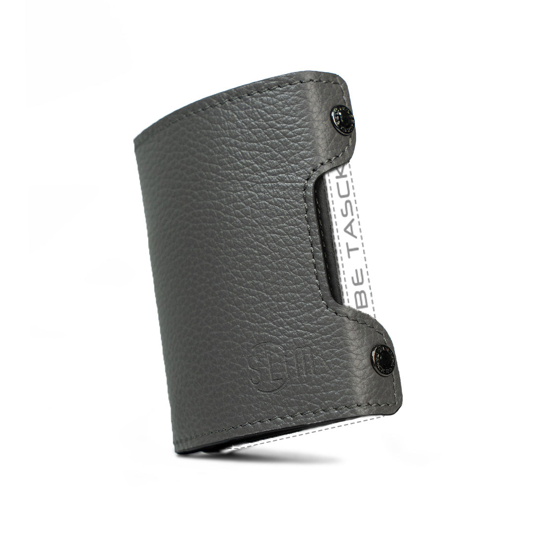 SLim Cover Pelle Be Tasck Bottalato Grigio cover