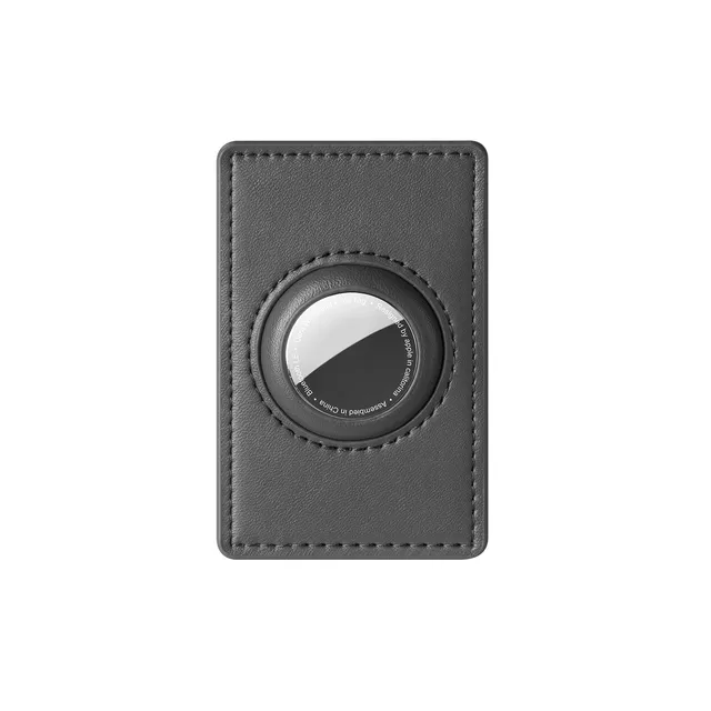 VULKIT AirTag VW126 Portafoglio Uomo Grigio Pelle 11 Carte