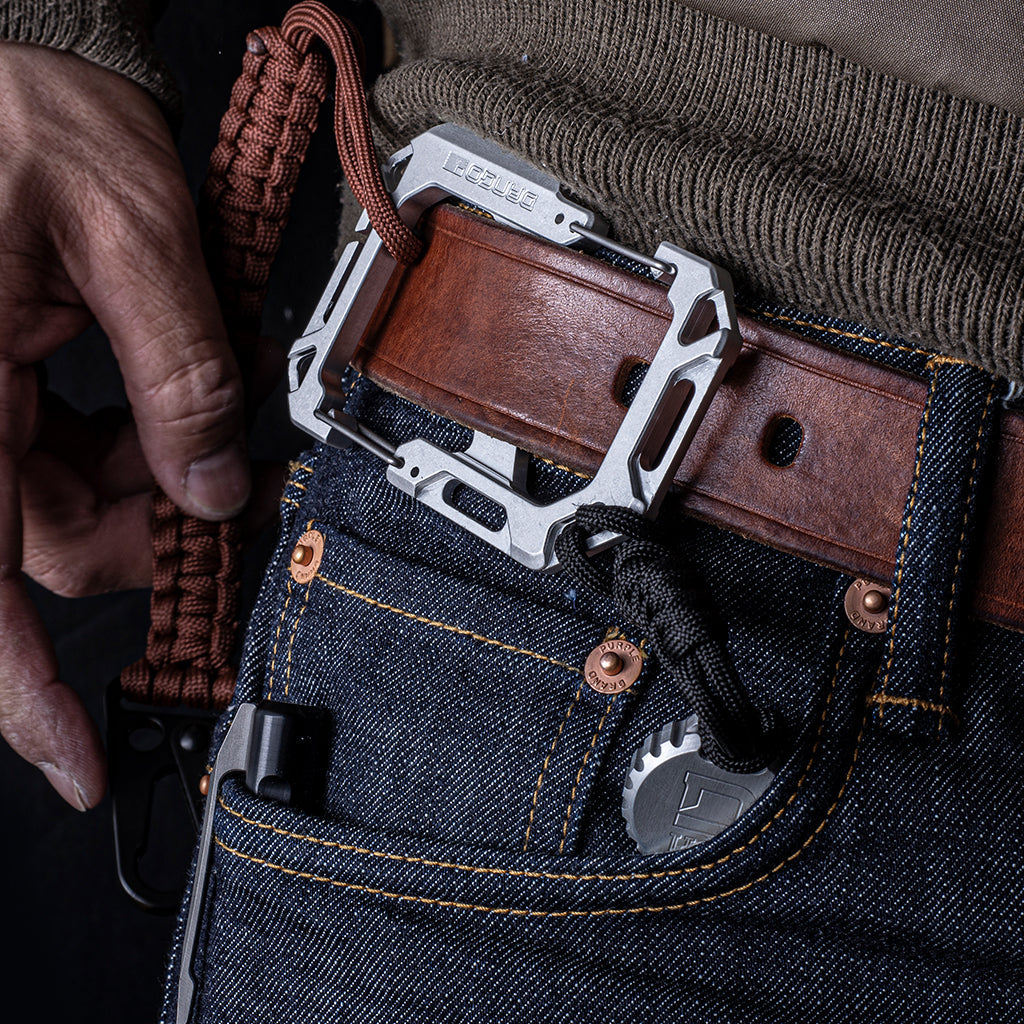 Dango Carabiner XL & Shackle Moschettone Satin Silver Alluminio