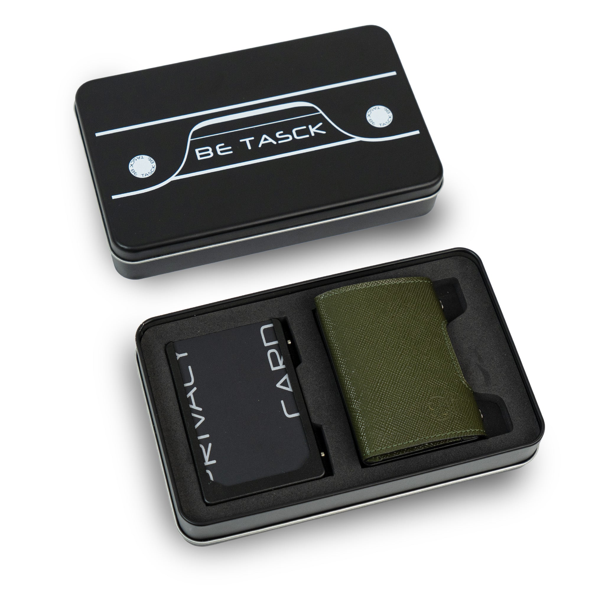 SLim Be Tasck Saffiano Portafoglio Verde Pelle RFID