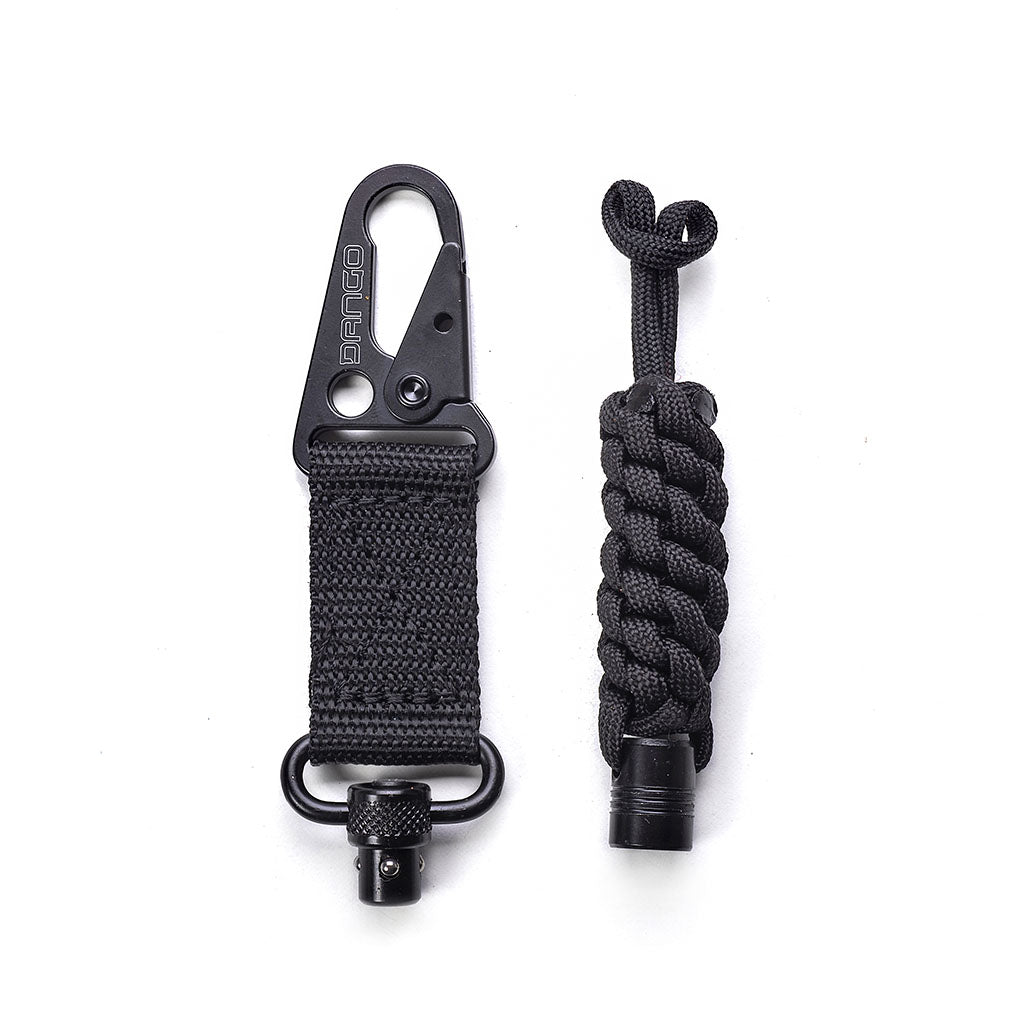 Dango Quick Release Tether cordino paracord nero sgancio rapido