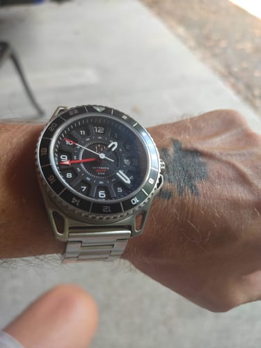 Dango GMT-01 orologio automatico acciaio nero