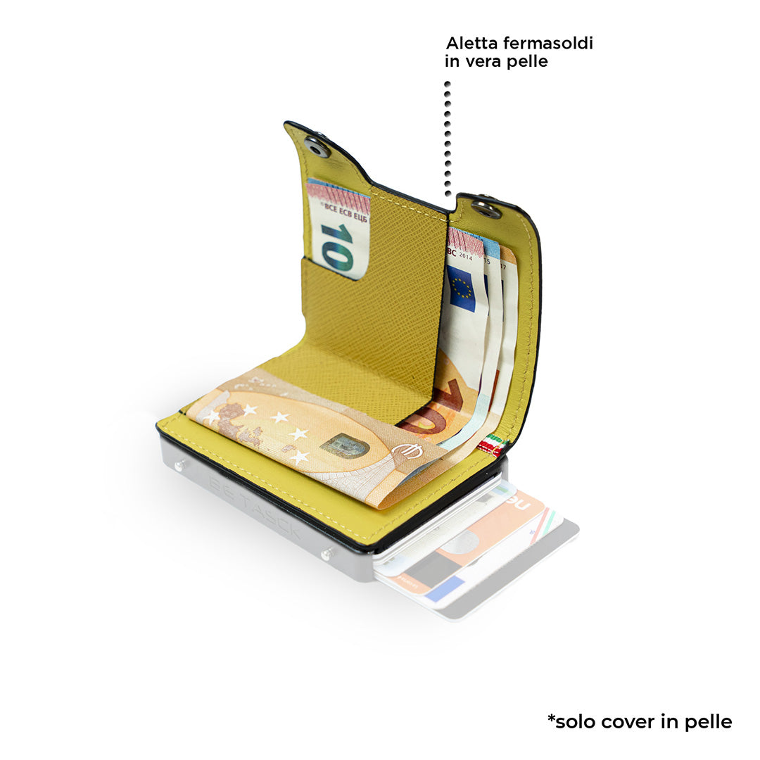 SLim Be Tasck Cover Pelle Saffiano Giallo