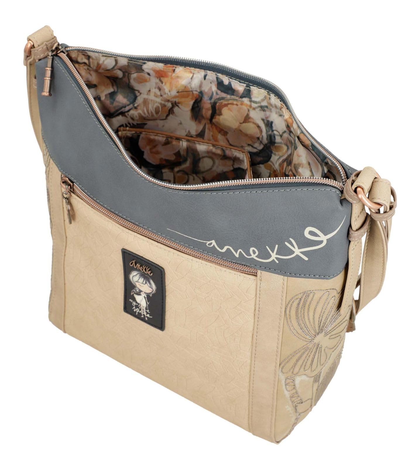 Anekke Stories tracolla piatta 30 cm con scomparti