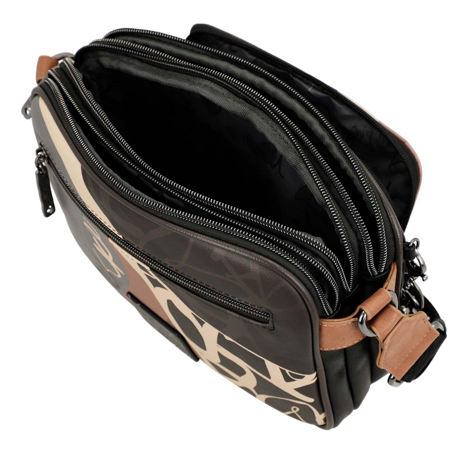 Anekke Real Heartbeat borsa a tracolla 3 scomparti