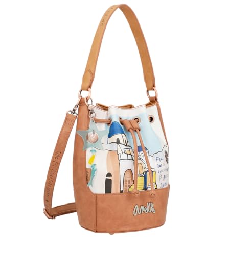 ANEKKE Mediterranean borsa sacco ecopelle con coulisse