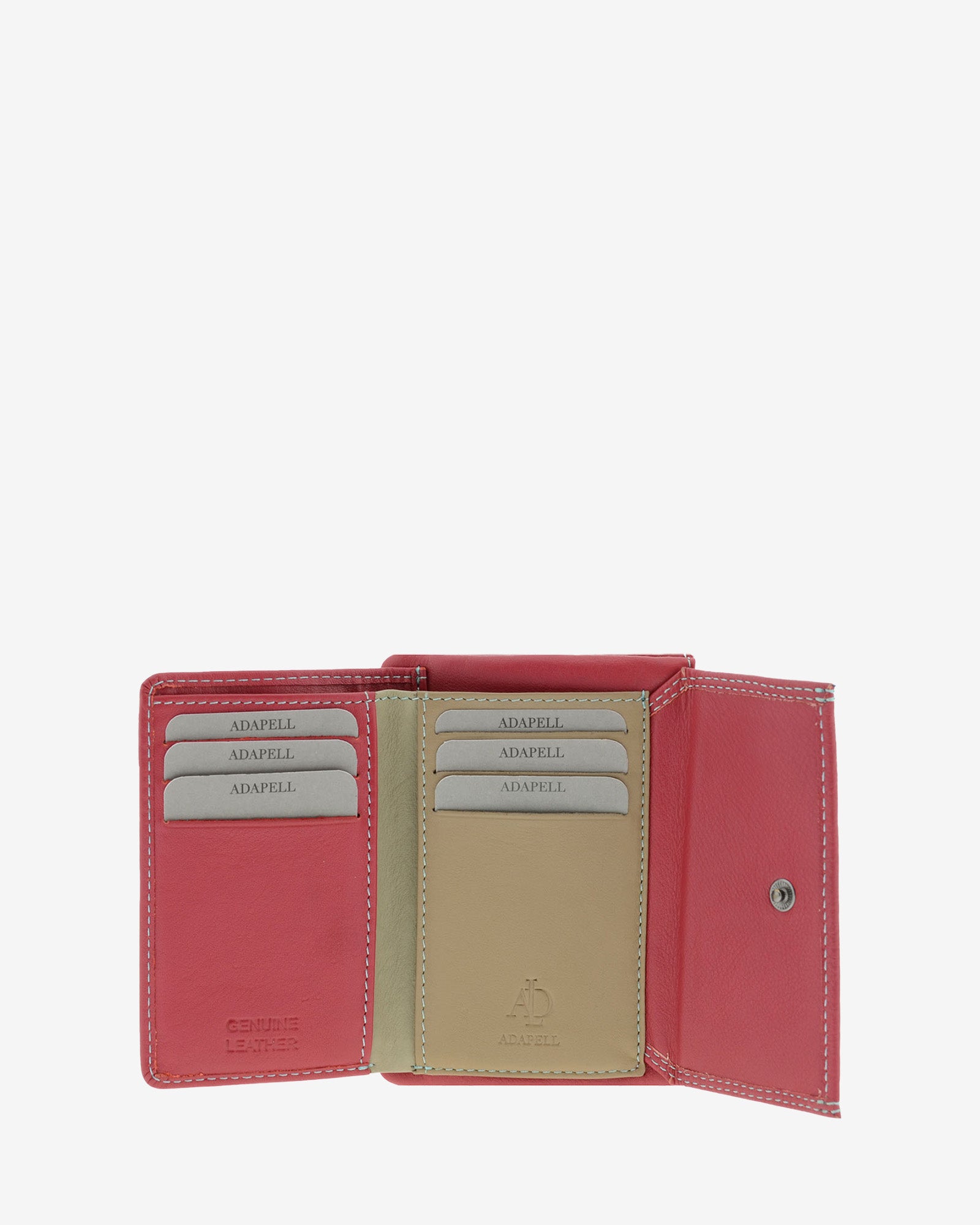 Adapell Satine 4165 portafoglio piccolo nero 6 carte zip