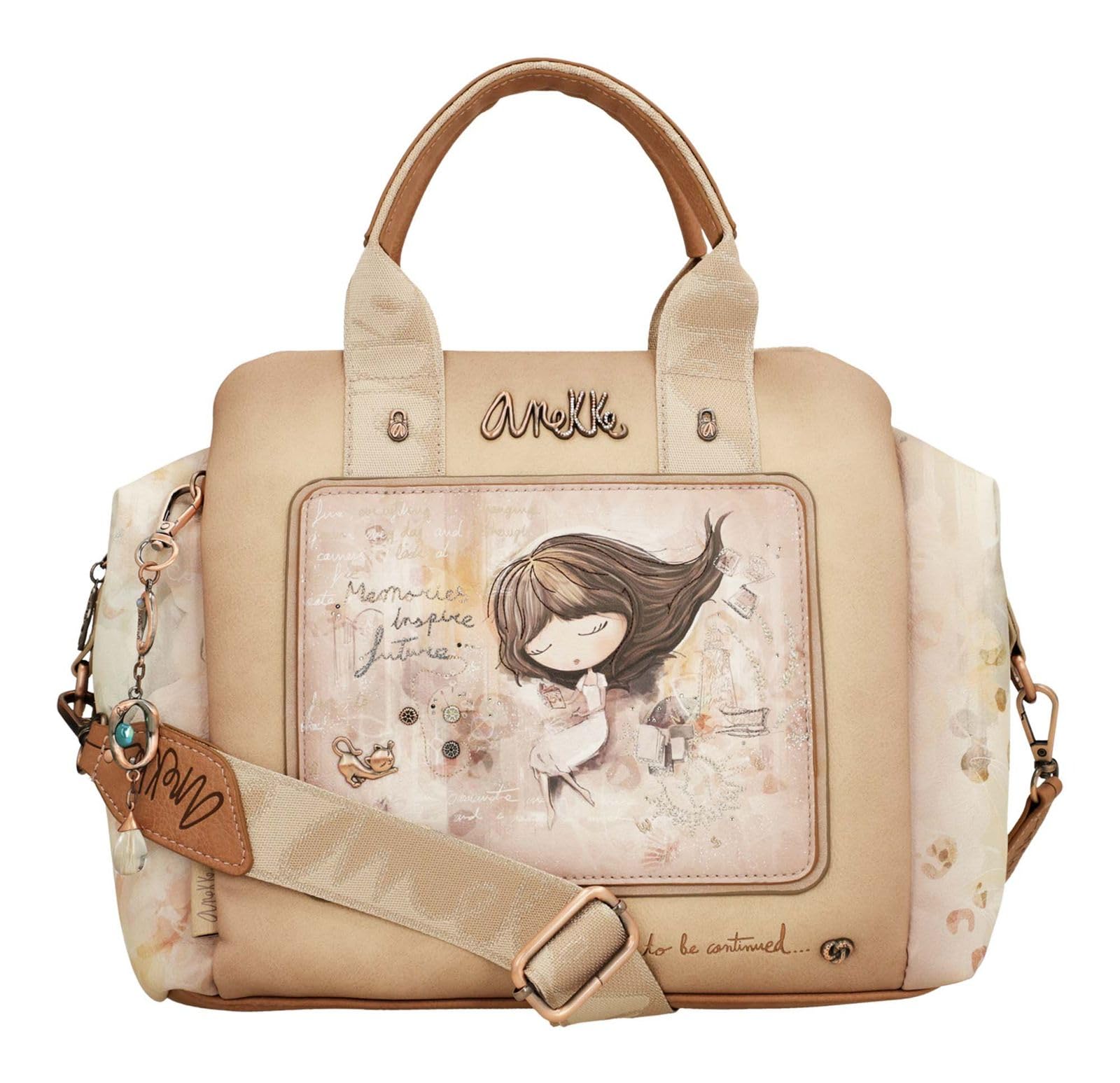 Anekke Memories Bowling borsa a mano tracolla stampa