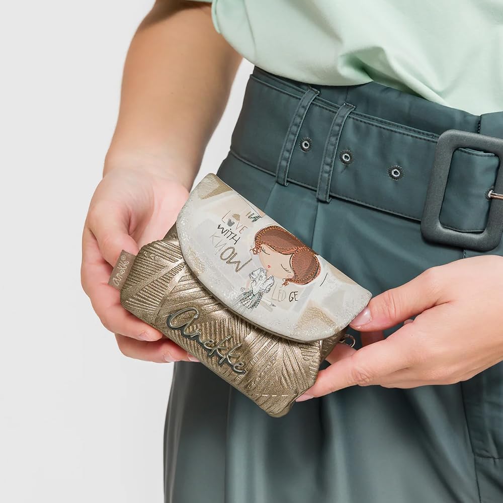 Anekke Sophia portamonete con patta portafoglio compatto