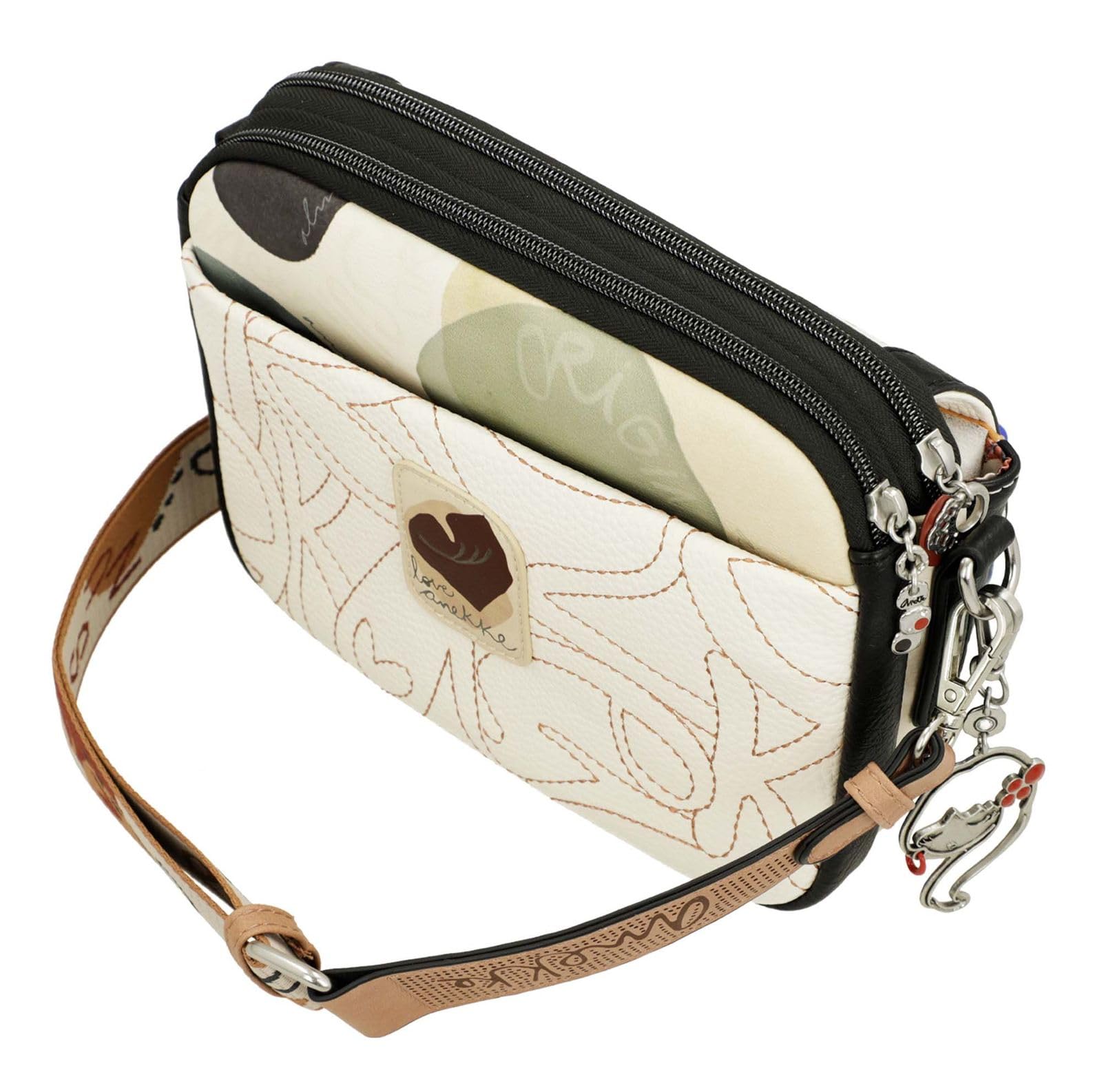 Anekke Lunares Alma borsa a tracolla multicolor con patta