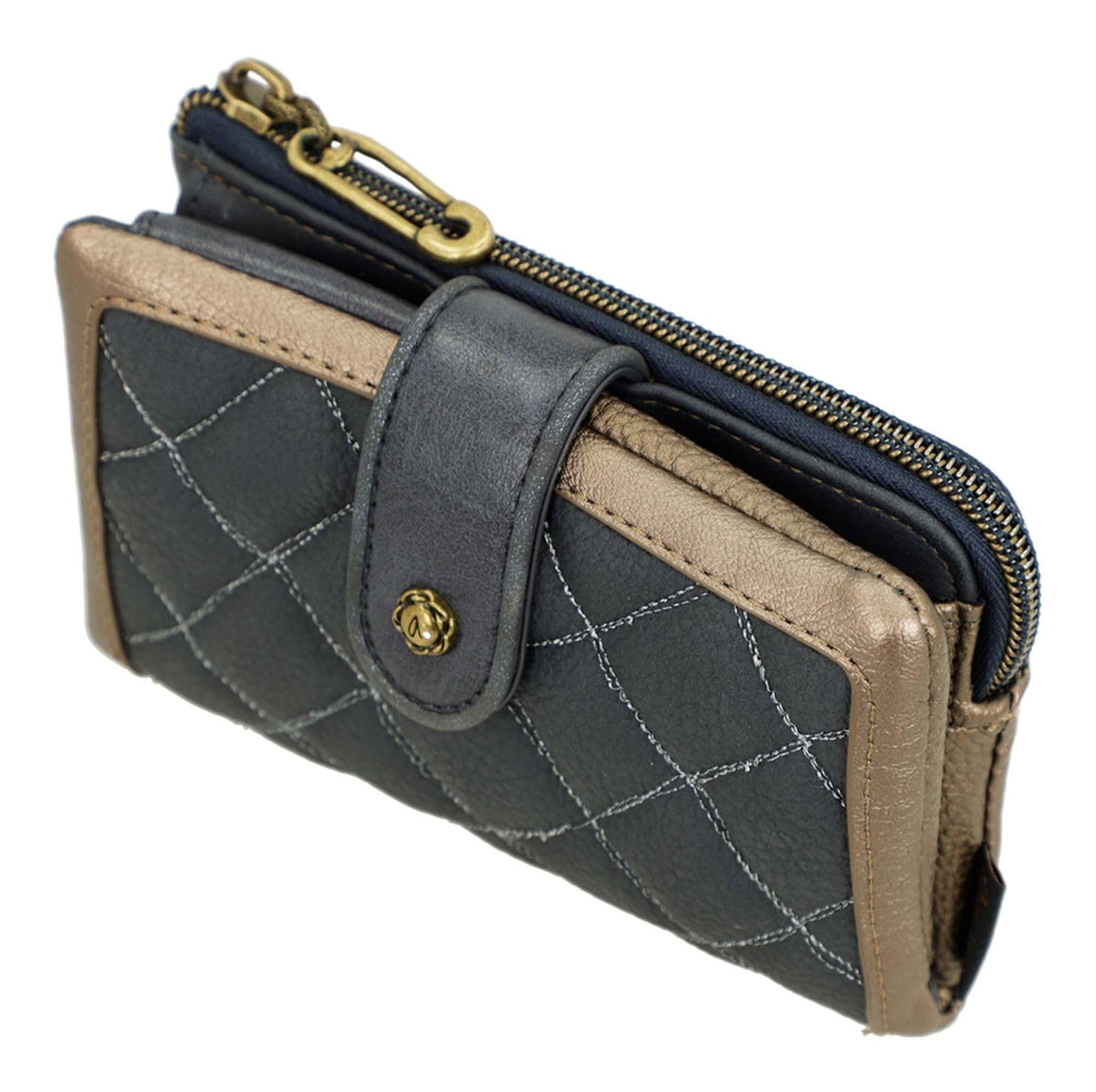 Anekke Boutique portafoglio medio RFID donna flessibile