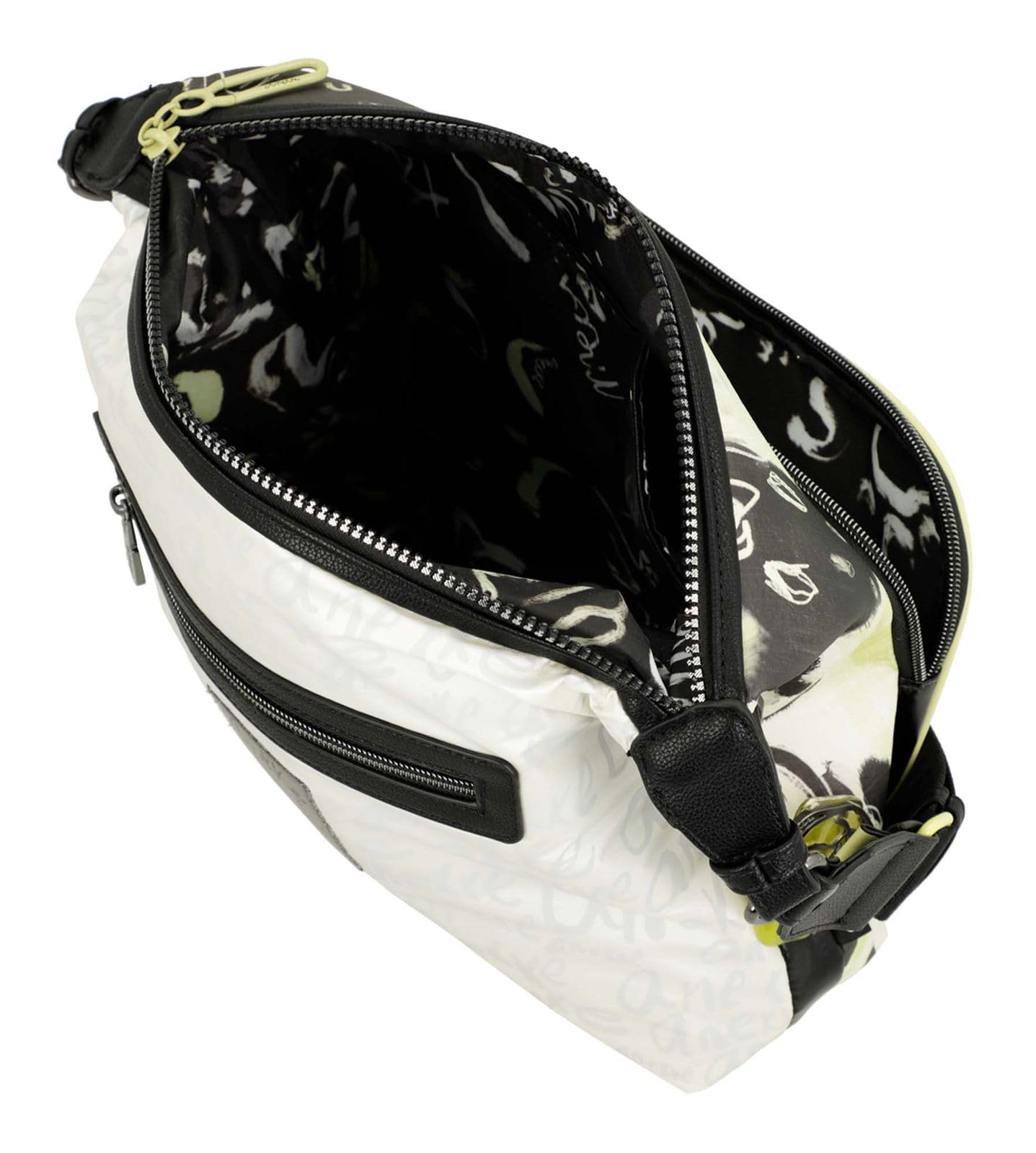 Anekke Nature Towanda borsa a tracolla grande bianca 27x24