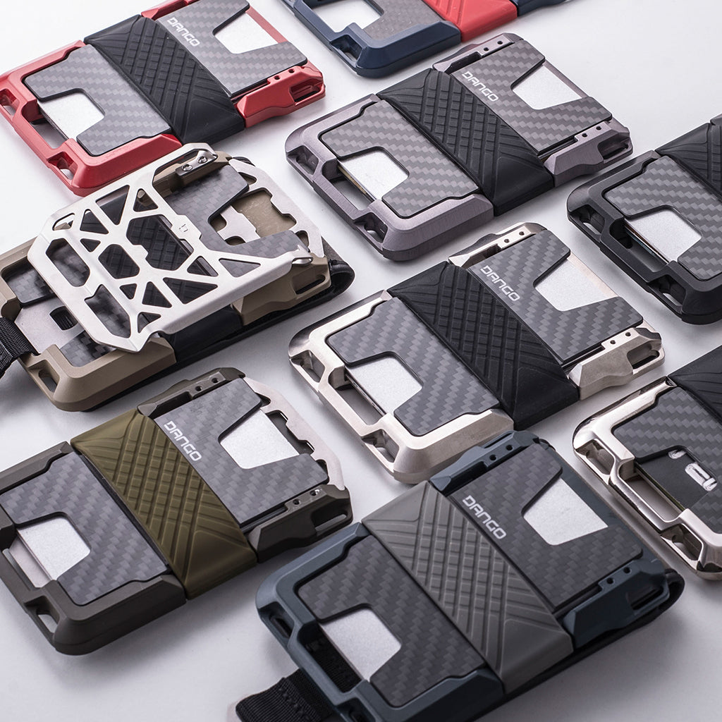 Dango M-Series Backplate M1 carbonio portafoglio RFID