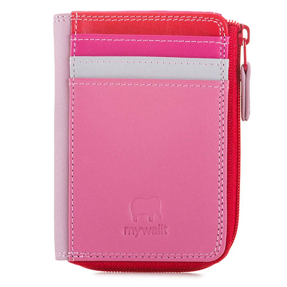 Mywalit Milano portamonete pelle sangria multi zip