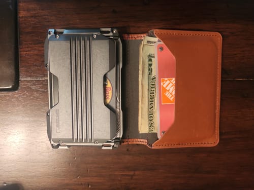 Dango A10 Pull Pocket Adapter portacarte Whiskey Brown 4 carte