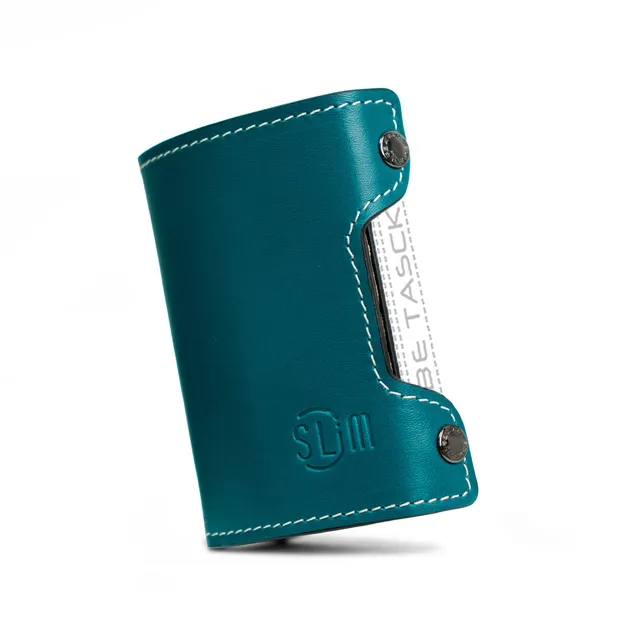 SLim Cover Pelle Be Tasck Cover Pelle Petrolio Multicolor