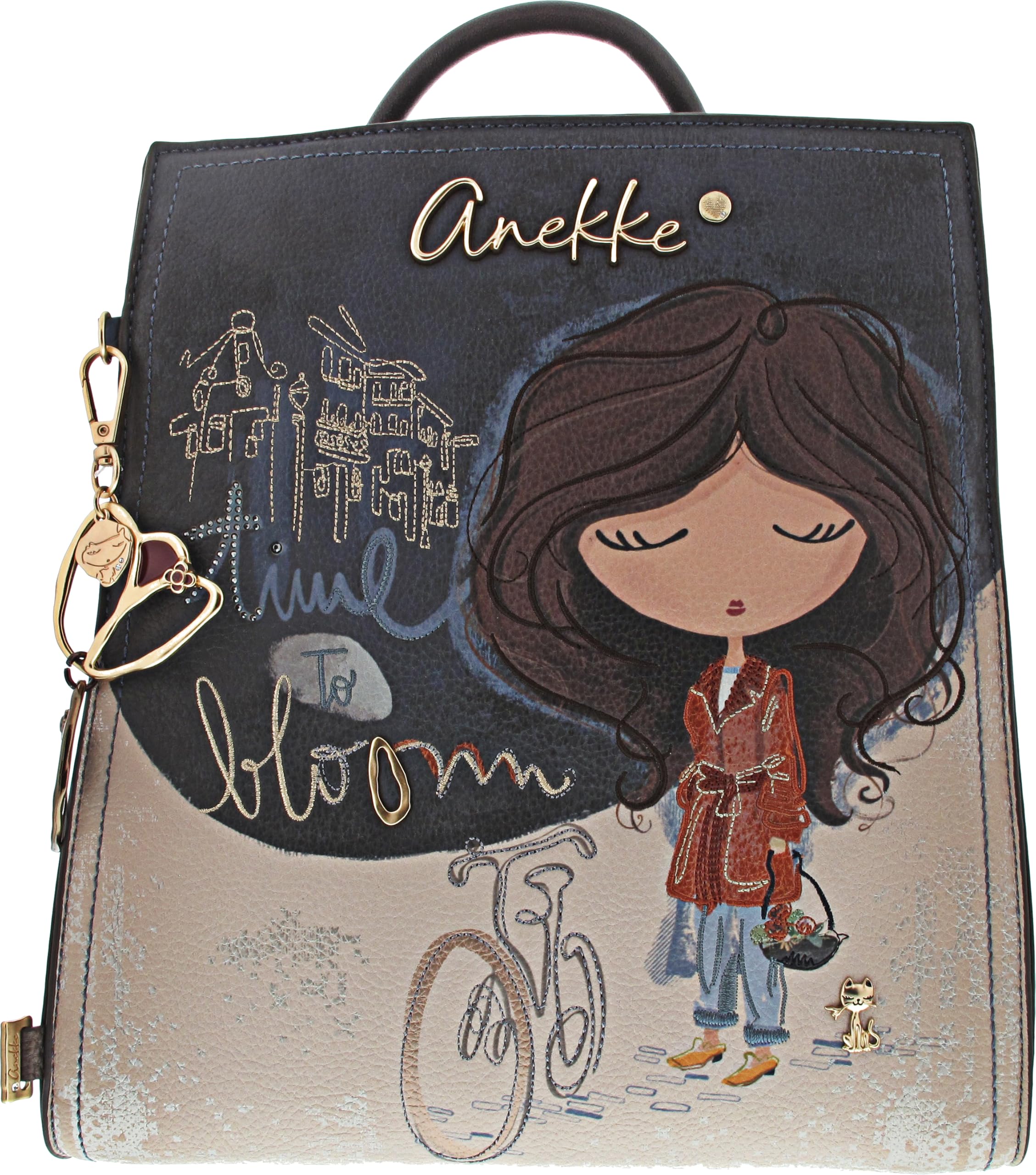 Anekke Tulip zaino multicolore 25x28x9 cm 2 scomparti