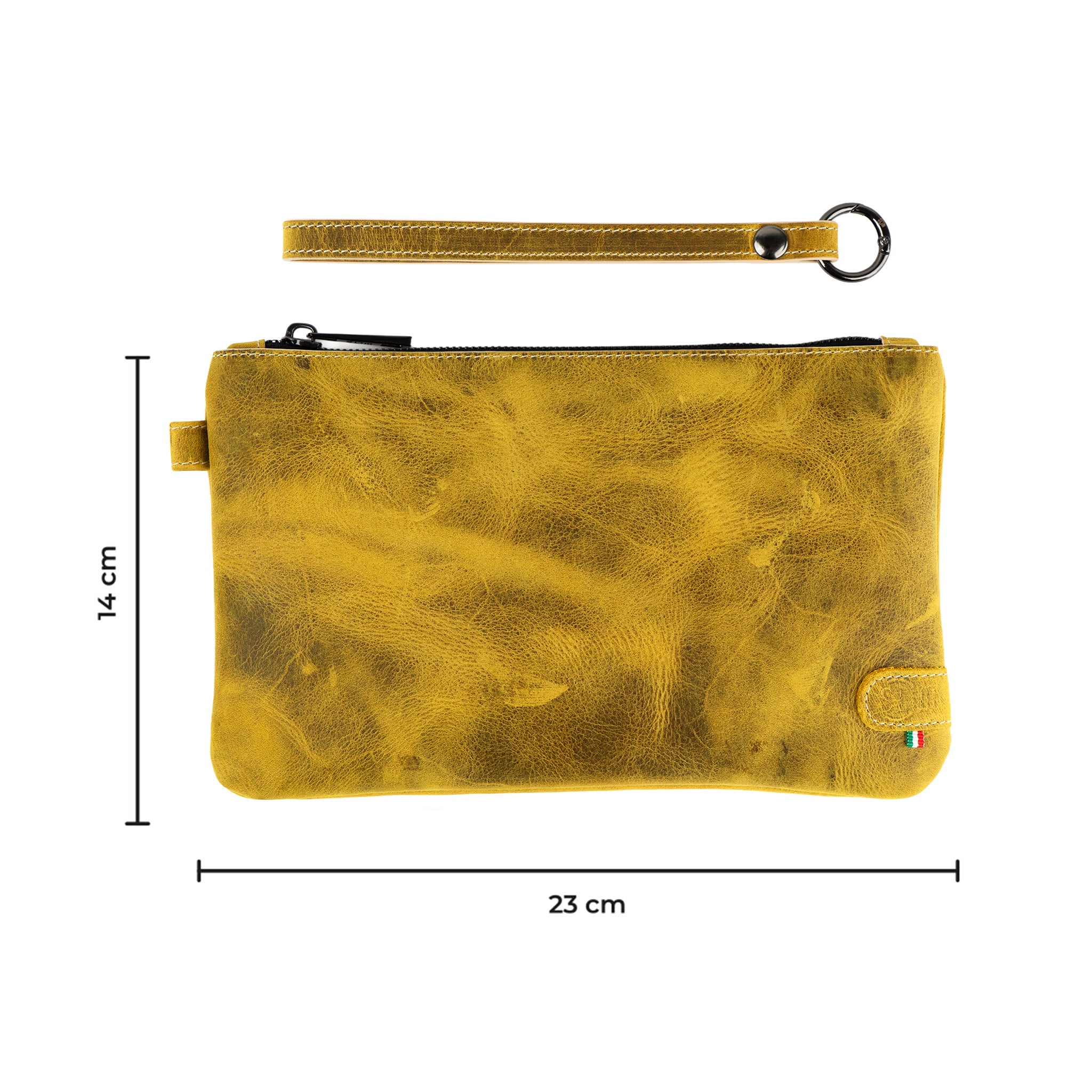 SLim Pochette Polsiera Pelle Crazy Horse Sole