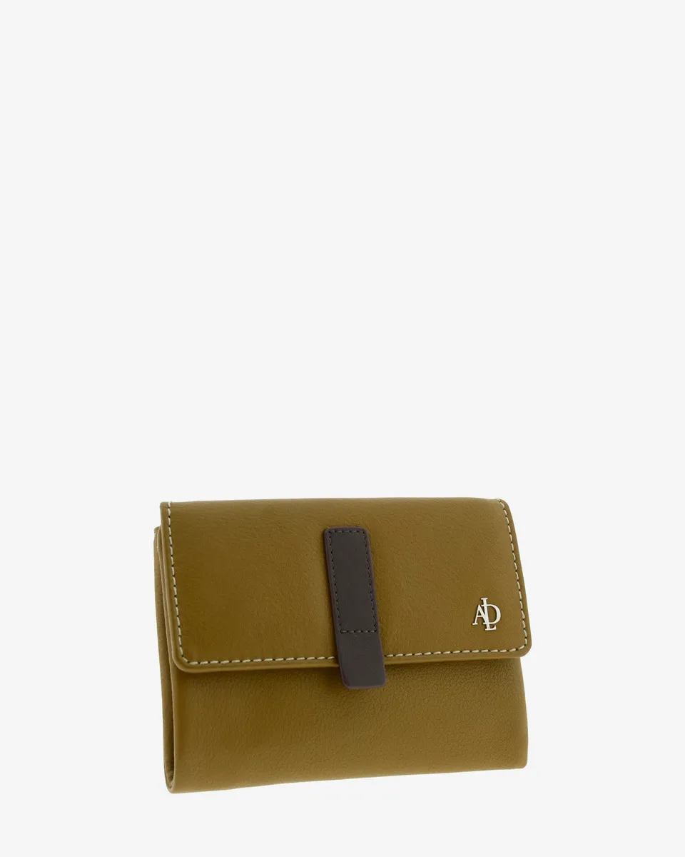 Adapell Affinità 4243 portafoglio piccolo pelle bronzo 9 carte