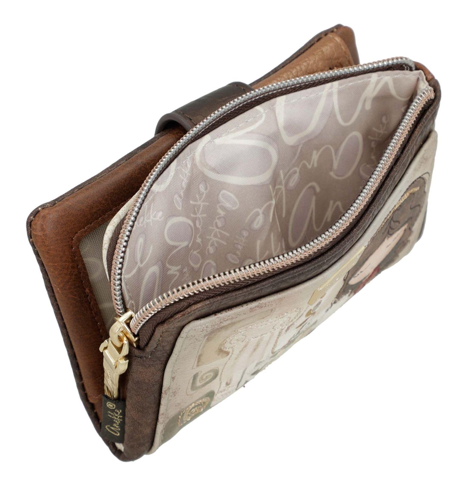 Anekke Muse Portamonete Medio Flessibile RFID Donna