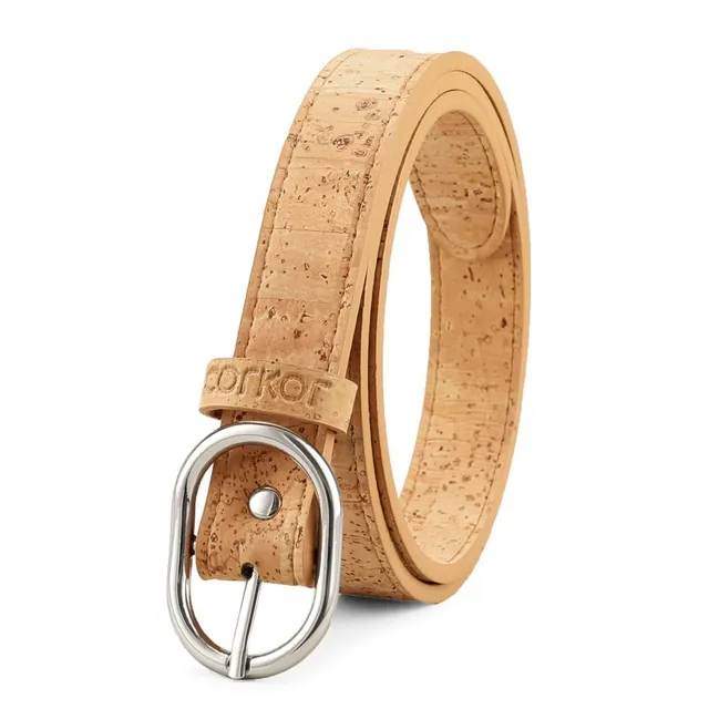 Corkor Belts Cintura Sughero Marrone Taglia M 100cm Vegan