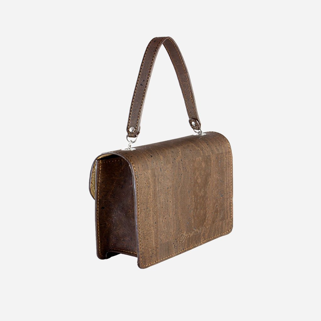 Corkor Bags Pochette Spalla Sughero Marrone Naturale