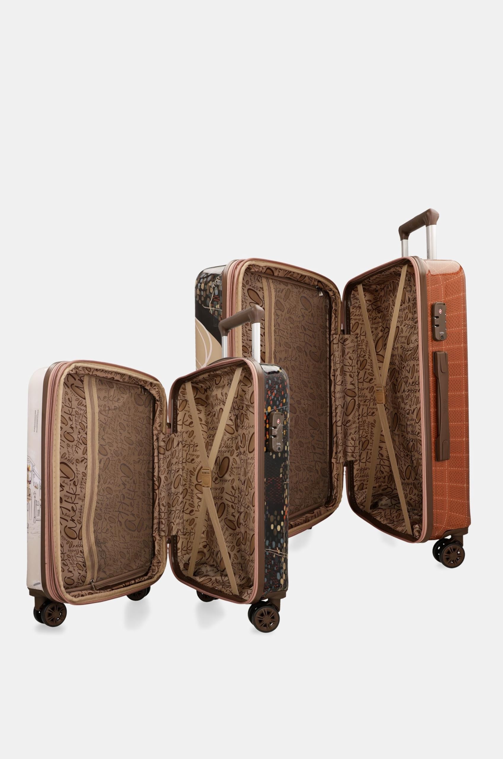 Anekke Tulip Set Valigie da Viaggio Fiori