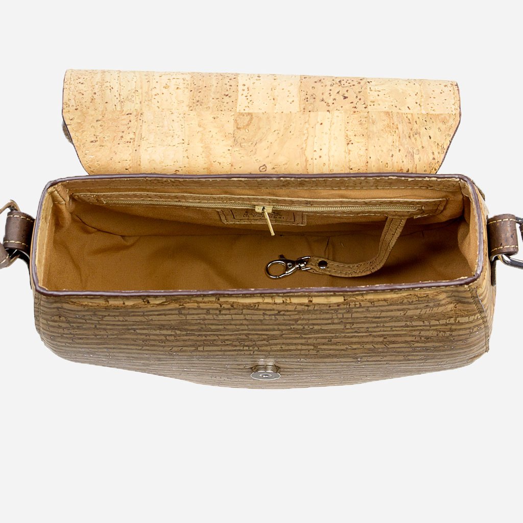 Corkor Bags Borsa a Tracolla Donna Sughero Vegana Naturale