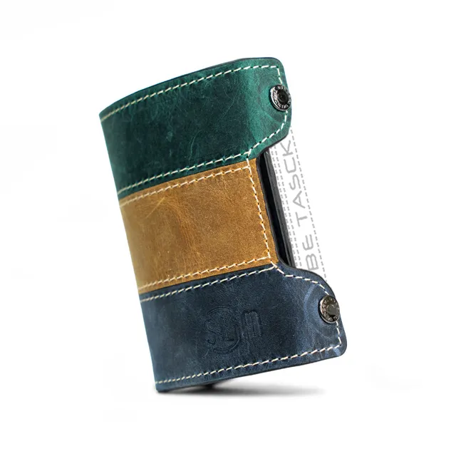 SLim Cover Be Tasck Crazy Tricolore Cover Pelle Acquamarina